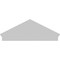 Ekena Millwork Peaked Cap 3 Spoke Architectural PVC Combination Pediment, 50"W x 19-3/8"H x 2-3/4"P (Pitch 6/12) PEDPC050X195PKC03 - alternate 5